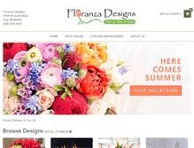 Tablet Screenshot of floranzadesigns.com